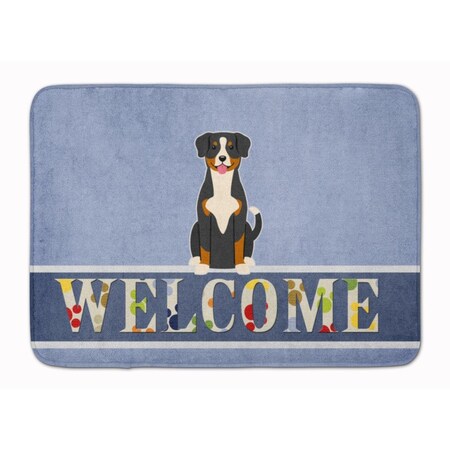 Carolines Treasures Entlebucher Welcome Machine Washable Memory Foam Mat BB5619RUG